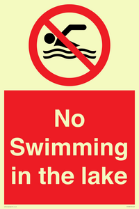 No Swimming in the lake